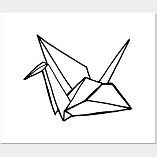 Paper crane Posters and Art